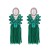 occidental style silver long style tassel diamond Pearl earrings fashion high Bohemian style temperament Earring