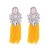 occidental style silver long style tassel diamond Pearl earrings fashion high Bohemian style temperament Earring
