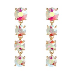 fashion colorful diamond earrings super Rhinestone earring woman occidental st..