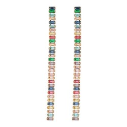 colorful diamond earrings long earring lady trend super banquet