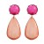 Autumn and Winter exaggerating occidental style earrings woman Round drop resin color earring Bohemia