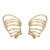 Autumn and Winter Alloy earrings exaggerating occidental style Earring woman brief multilayer cirque