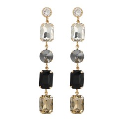 fashion colorful diamond earrings long style Rhinestone earring woman exaggera..