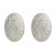 Autumn and Winter Alloy earrings exaggerating occidental style Earring woman Round pattern Metal ear studearrings