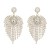 super claw chain exaggerating occidental style earrings woman fully-jewelled tassel bride