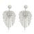super claw chain exaggerating occidental style earrings woman fully-jewelled tassel bride