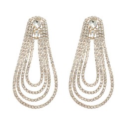 super claw chain exaggerating occidental style earrings woman multilayer drop ..