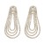 super claw chain exaggerating occidental style earrings woman multilayer drop chain tassel earring bride