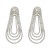 super claw chain exaggerating occidental style earrings woman multilayer drop chain tassel earring bride