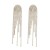 super claw chain exaggerating occidental style earrings woman Alloy Rhinestone long style tassel brideearrings