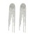 super claw chain exaggerating occidental style earrings woman Alloy Rhinestone long style tassel brideearrings