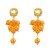  flowers earrings occidental style exaggerating woman multilayer resin weave earring