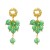  flowers earrings occidental style exaggerating woman multilayer resin weave earring