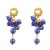  flowers earrings occidental style exaggerating woman multilayer resin weave earring