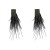 Autumn and Winter occidental style earrings woman Alloy diamond long style feather tassel Earring Bohemia