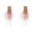 Autumn and Winter occidental style earrings woman Alloy diamond long style feather tassel Earring Bohemia
