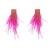 Autumn and Winter occidental style earrings woman Alloy diamond long style feather tassel Earring Bohemia
