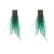 Autumn and Winter occidental style earrings woman Alloy diamond long style feather tassel Earring Bohemia