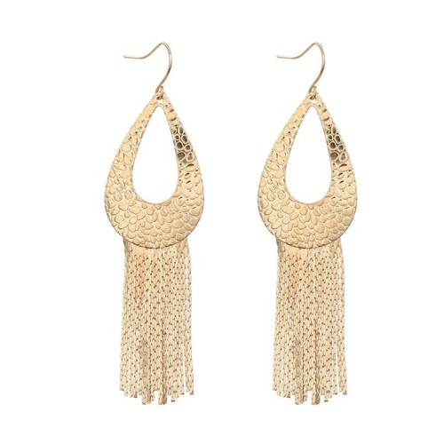 autumn drop tassel earrings Alloy Earring woman exaggerating occidental style Metal