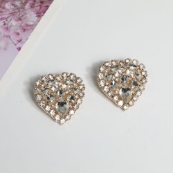 occidental style fully-jewelled exaggerating Rhinestone big love heart-shaped ..
