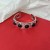 occidental style retro samll width surface pattern mosaic gem opening bangle fashion trend personality