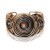 retro punk wind Metal bangle  multilayer watch-face surround opening