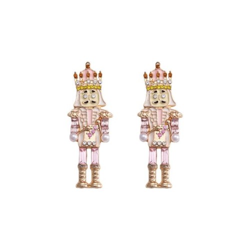 occidental style new christmas Earring  fashion brief earrings diamond enamel ear stud