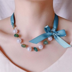  Pearl samll handmade all-Purpose temperament trend necklace