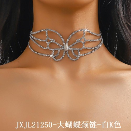  trend occidental style exaggerating multilayer fully-jewelled Rhinestone hollow big but