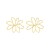 fashion wind hollow flowers earrings  occidental style personality wind Metal flowers ear stud