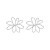 fashion wind hollow flowers earrings  occidental style personality wind Metal flowers ear stud