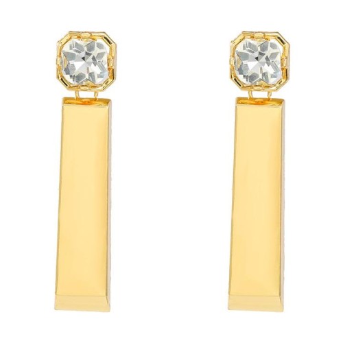 Autumn and Winter Alloy earrings occidental style Earring woman exaggerating brief long Metal earring