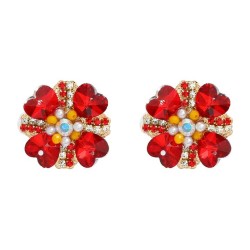  Word flowers ear stud occidental style earrings woman flowers