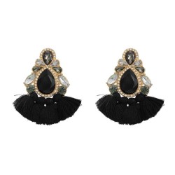colorful diamond earrings tassel Earring woman occidental style exaggerating B..