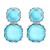 new geometry surface Round earring resin candy colors transparent brief earrings personality ear stud lady all-P