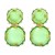 new geometry surface Round earring resin candy colors transparent brief earrings personality ear stud lady all-P