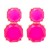 new geometry surface Round earring resin candy colors transparent brief earrings personality ear stud lady all-P