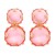 new geometry surface Round earring resin candy colors transparent brief earrings personality ear stud lady all-P