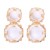 new geometry surface Round earring resin candy colors transparent brief earrings personality ear stud lady all-P