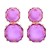 new geometry surface Round earring resin candy colors transparent brief earrings personality ear stud lady all-P