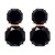 new geometry surface Round earring resin candy colors transparent brief earrings personality ear stud lady all-P