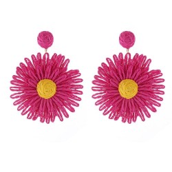 occidental style retro Bohemian style sun flower earrings woman temperament al..