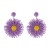 occidental style retro Bohemian style sun flower earrings woman temperament all-Purpose handmade weave Earri