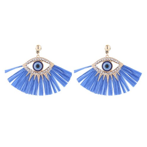 occidental style Bohemia ethnic style personality temperament earrings fashion Alloy diamond eyes
