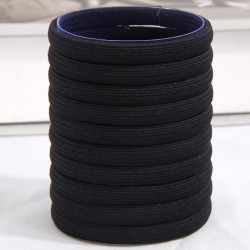  high quality high elasticity black Stripe head leather lady rope circle