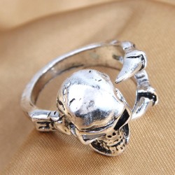 fashion retro skull temperament opening ring