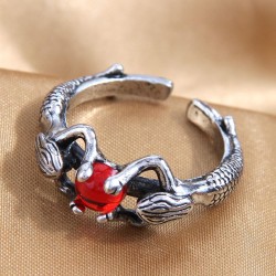 fashion retro beauty watch-face temperament opening ring