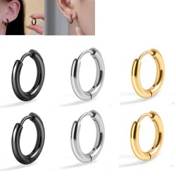 fashion stainless steel surface temperament man circle buckle