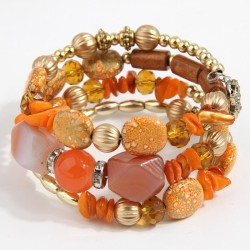 occidental style fashion Bohemia noble wind gravel accessories multilayer temp..
