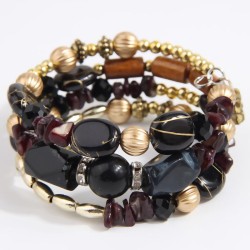 occidental style fashion Bohemia noble wind gravel accessories multilayer temp..